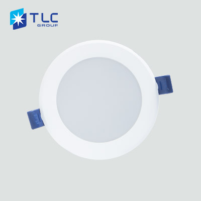 Âm trần liền khối DOS Plus 8W viền trắng – Đơn sắc